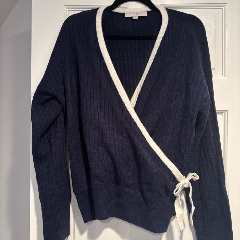 Loft cozy wrap sweater